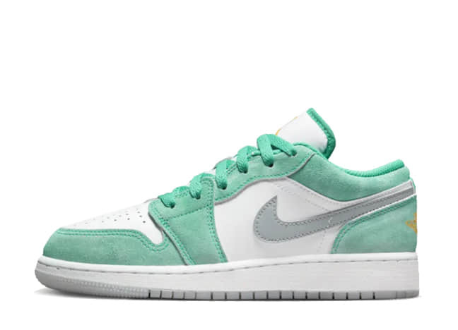 ナイキ エアジョーダン 1 ロー Se "ニュー エメラルド" ニュー エメラルド/ホワイトライト スティール グレー