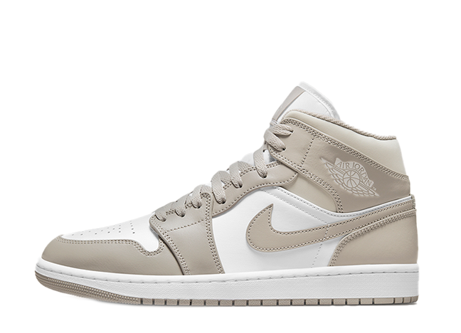 ナイキ エアジョーダン 1 ミッド カレッジ グレー/ライト ボーンホワイト