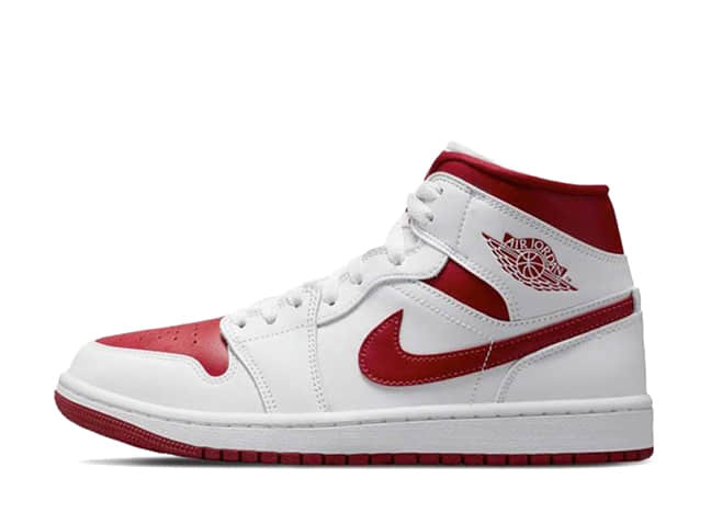 Nike Wmns Air Jordan 1 Mid White/Pomegranate-White