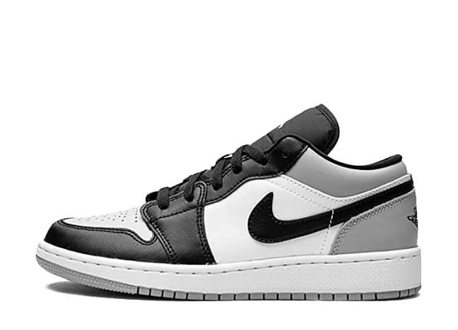 Nike Air Jordan 1 Low "Shadow Toe" White/Black-Light Smoke Grey
