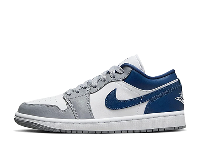 ナイキ ウィメンズ エアジョーダン 1 ロー グレー/ブルー