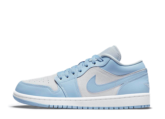 ナイキ ウィメンズ エアジョーダン 1 ロー "ユニバーシティ ブルー" フットボール グレー/ユニバーシティ ブルー/アルミニウムホワイト