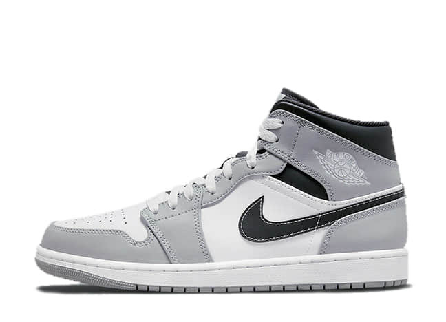 Nike Air Jordan 1 Mid "Greyscale" Light Smoke Grey/White-Anthracite