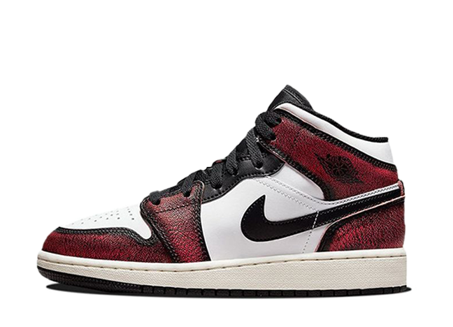 ナイキ エアジョーダン 1 ミッド Se "ウェア アウェイ" ブラック/インフラレッド 23ホワイトセイル