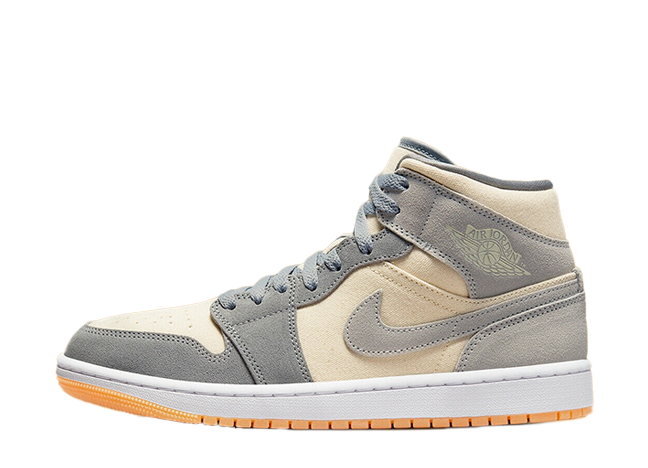Nike Air Jordan 1 Mid Se Coconut Milk/Coconut Milk-Particle Grey-White