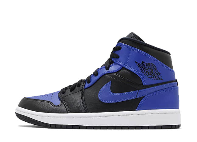 Nike Air Jordan 1 Mid "Hyper Royal" Black/Hyper Royal-White