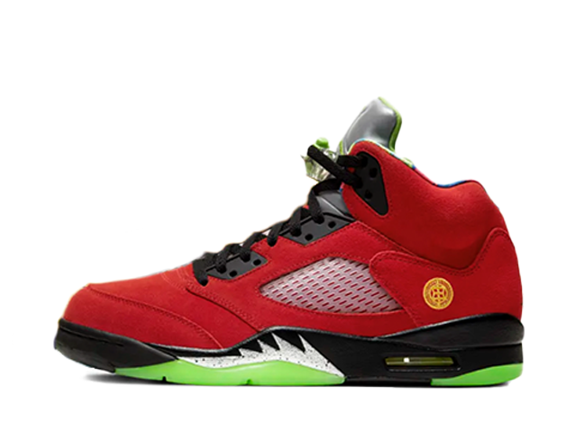 Nike Air Jordan 5 "What The" Varsity Maize/Court Purple-Ghost Green-Solar Orange