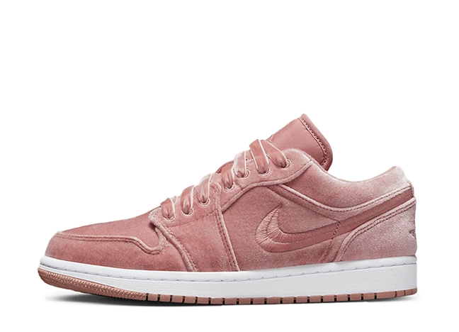 ナイキ ウィメンズ エアジョーダン1 ロー "ピンクベルベット" ピンク/ピンク