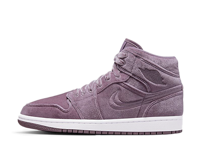 ナイキ ウィメンズ エアジョーダン1 ミッド "パープル ベルベット" パープル/ホワイト