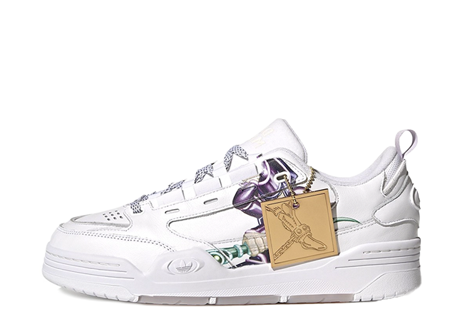 遊☆戯☆王 × アディダス コラボ コレクション ADI2000 "ブラック・マジシャン" ホワイト/パープル