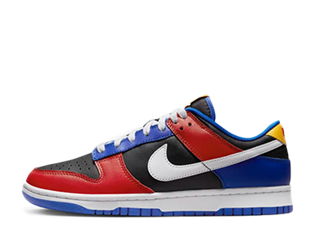 TSU タイガース × ナイキ ダンク ロー "ホワイト/パープルコメット-チームスカーレット"