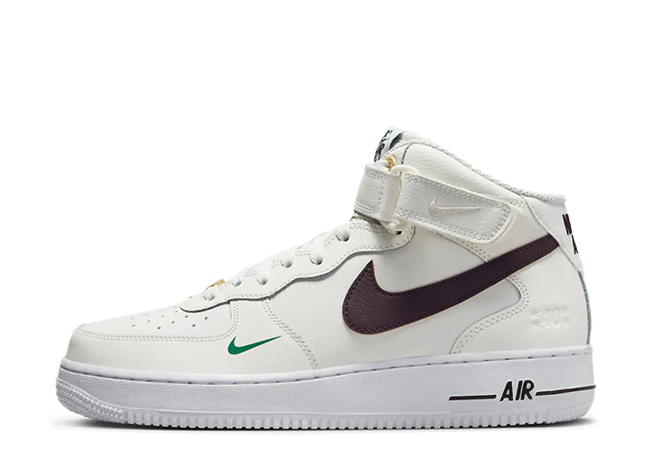 Nike Air Force 1 Mid 40th Anniversary "Sail/Malachite/White/Brown Basalt"