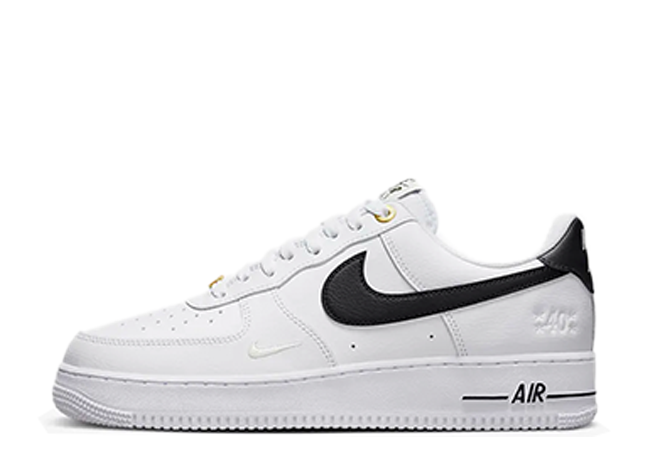 Nike Air Force 1 Low 40th Anniversary "White/White/Black/Metallic Gold"