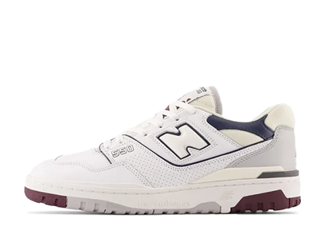 New Balance 550 "Navy/Maroon" White/Navy