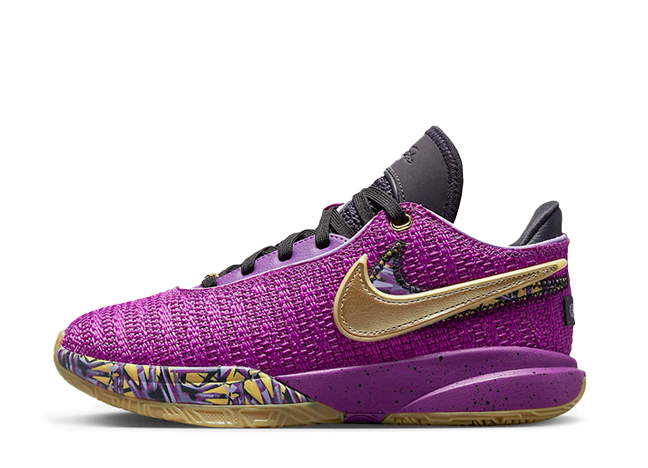 Nike GS LeBron 20 "Vivid Purple" Vivid Purple/Metallic Gold/Black