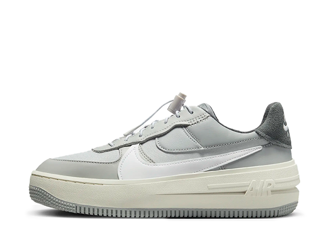 ナイキ ウィメンズ エアフォース1 PLT.AF.ORM LV8 "グレー ホワイト" グレーフォグ/ライトスモークグレー/フォトンダスト/ホワイト