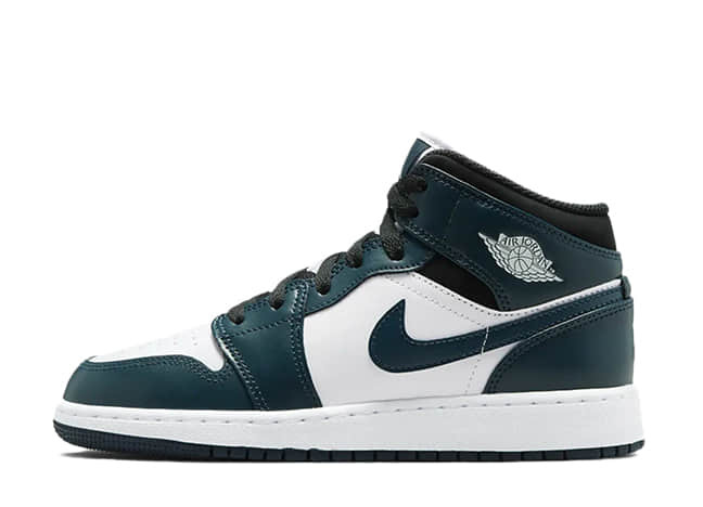 Nike Air Jordan 1 Mid Gs Armory Navy/White-Black
