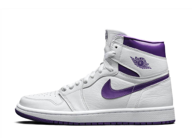 ナイキ ウィメンズ エアジョーダン 1 レトロ ハイ Og "コート パープル" ホワイト/コート パープル