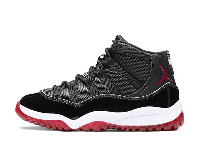 ナイキ エアジョーダン11"ブレッド" レトロ ブラック/ホワイトバーシティ レッド