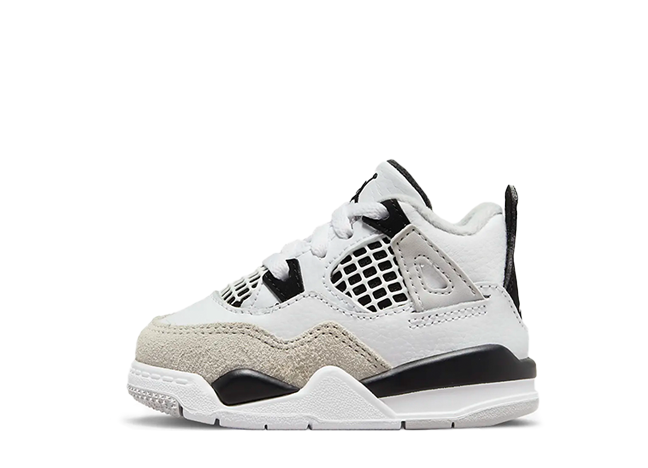 ナイキ エアジョーダン 4 Td レトロ "ミリタリー ブラック"ホワイト/ブラックニュートラル グレー