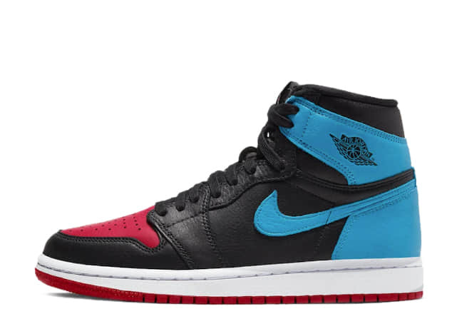 ナイキ ウィメンズ エア ジョーダン 1 レトロ ハイ Og "Unc To Chicago" ダーク パウダーブルー/ジムレッドブラックホワイト