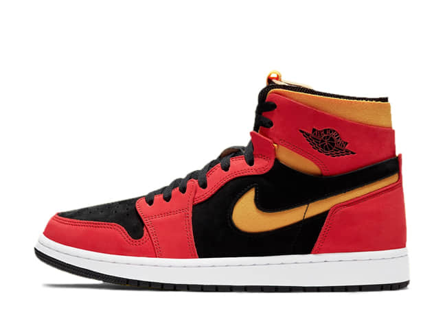 ナイキ エアジョーダン 1 ズーム エア コンフォート ブラック/チリ レッドホワイトユニバーシティ ゴールド