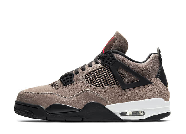ナイキ エアジョーダン 4 レトロ "トープ ヘイズ" タープ ヘイズ/オイル グレーオフ ホワイトインフラレッド 23