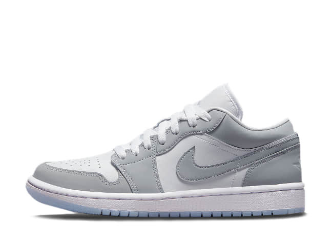 Nike Wmns Air Jordan 1 Low White/Wolf Grey-Aluminum