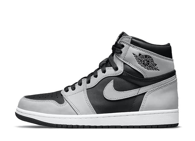 Nike Gs Air Jordan 1 High Og "Shadow 2.0" Black/Light Smoke Grey-White