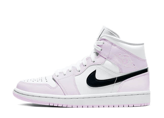 Nike Wmns Air Jordan 1 Mid Barely Rose/White-Black