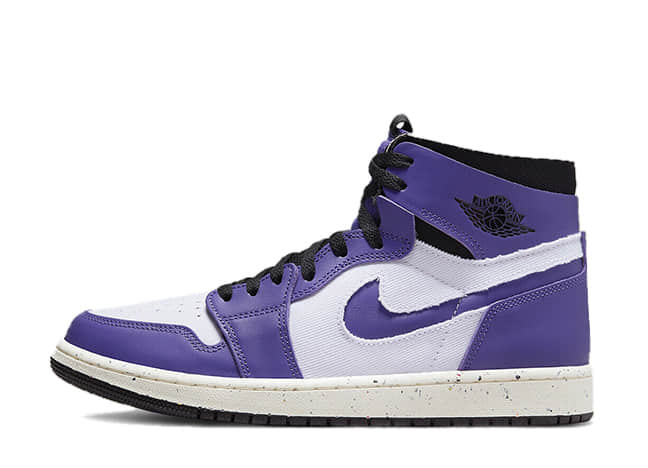 ナイキ エアジョーダン 1 ズーム コンフォート ホワイト/クレーター パープルブラック