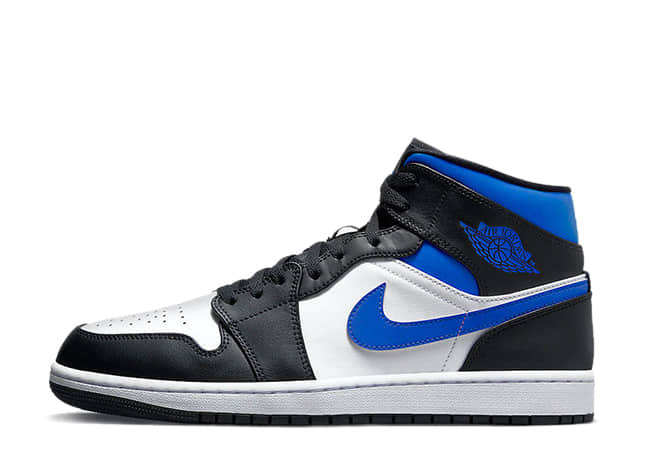 ナイキ エアジョーダン 1 ミッド ブラック/ホワイトバーシティ ロイヤル