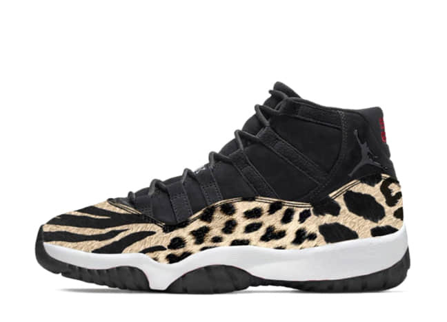 ナイキ エアジョーダン 11 "アニマル" ブラック/レッドセイルホワイト