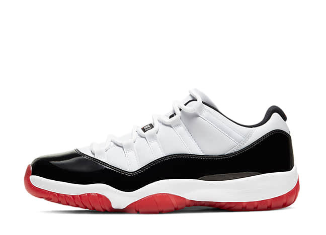 ナイキ エアジョーダン11 ロー レトロ スウェード ホワイト/ユニバーシティ レッドブラックトゥルー レッド