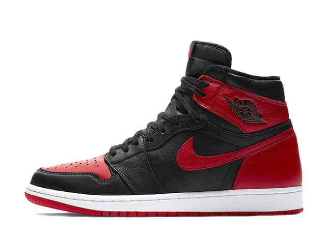 ナイキ エアジョーダン1 レトロ ハイ Og "オマージュ・トゥ・ホーム" ブラック/ホワイトユニバーシティ レッド