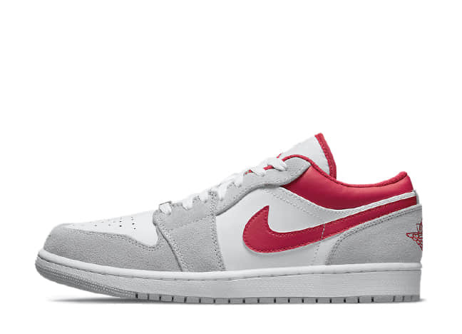 Nike Air Jordan 1 Low Se Light Smoke Grey/Gym Red-White