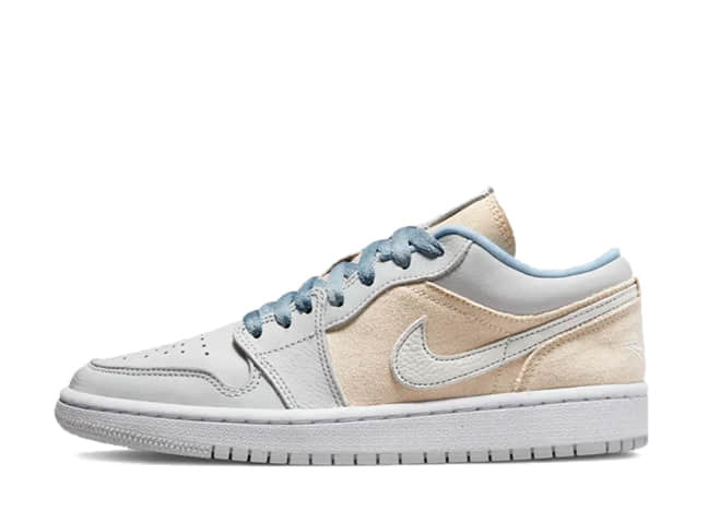 Nike Wmns Air Jordan 1 Low Se "Canvas" Iris Whisper/Worn Blue/White/Sail