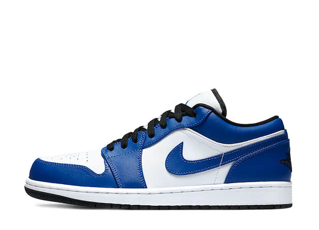 ナイキ エアジョーダン 1 ロー "ゲーム ロイヤル" ホワイト/ゲーム ロイヤルブラック