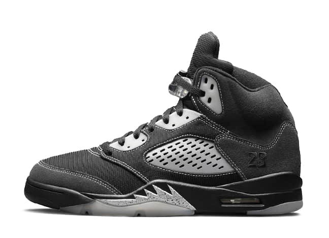 ナイキ エアジョーダン 5 レトロ "アンスラサイト" アンスラサイト/ウルフ グレークリアブラック