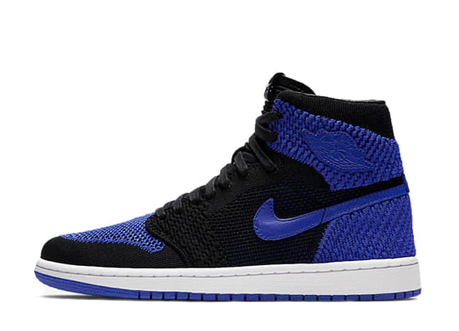 Nike Air Jordan 1 Retro Flyknit Black/Game Royal-White