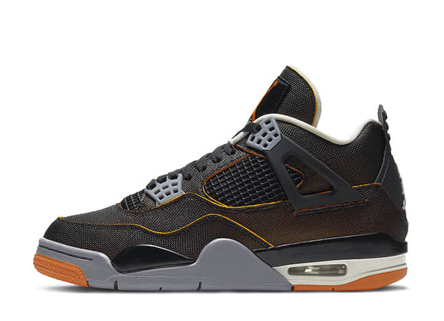 Nike Wmns Air Jordan 4 Retro Se Sail/Black-Starfish-Light Smoke Grey