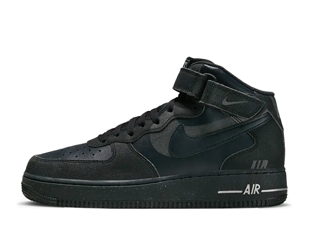 Nike Air Force 1 Mid "Halloween" Off Noir/Black/Light Smoke Grey