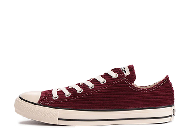 Converse All Star US Corduroy Ox "Maroon" Maroon/White