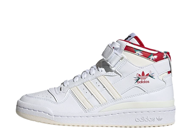 adidas Forum Mid Thebe Magugu "Footwear White/Footwear White/Power Red"