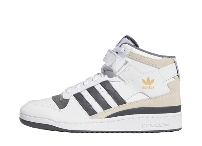 adidas Forum Mid "White/Grey Five" Footwear White/Gold Metallic