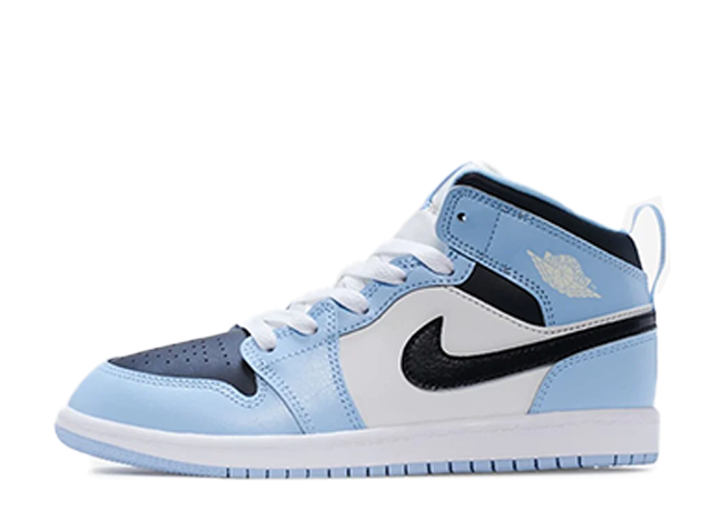 ナイキ Ps エアジョーダン1 ミッド "アイスブルー" アイスブルー/ブラック/セイル/ホワイト