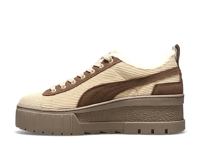 アトモス × プーマ ウィメンズ メイズ ウェッジ コーデュロイ "ブラウン/ベージュ"