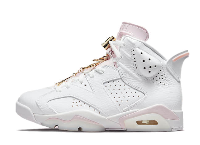 Nike Wmns Air Jordan 6 Retro White/Barely Rose-Sail-Metallic Gold