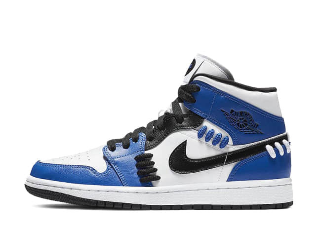 ナイキ ウィメンズ エアジョーダン 1 ミッド Se "シスターフッド" ゲーム ロイヤル/ブラックホワイト