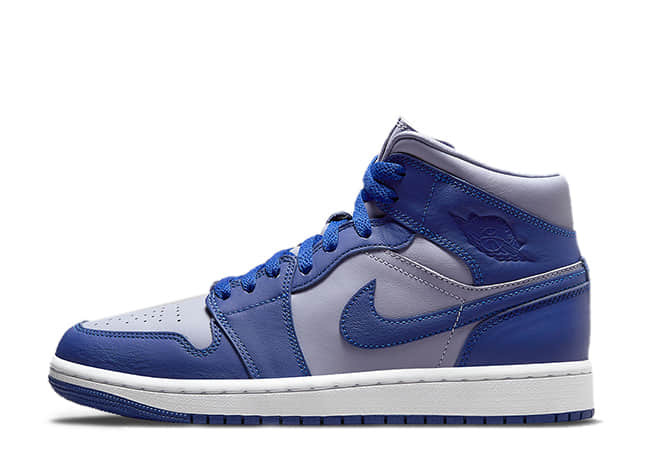 Nike Wmns Air Jordan 1 Mid Se Iron Purple/Deep Royal Blue-White